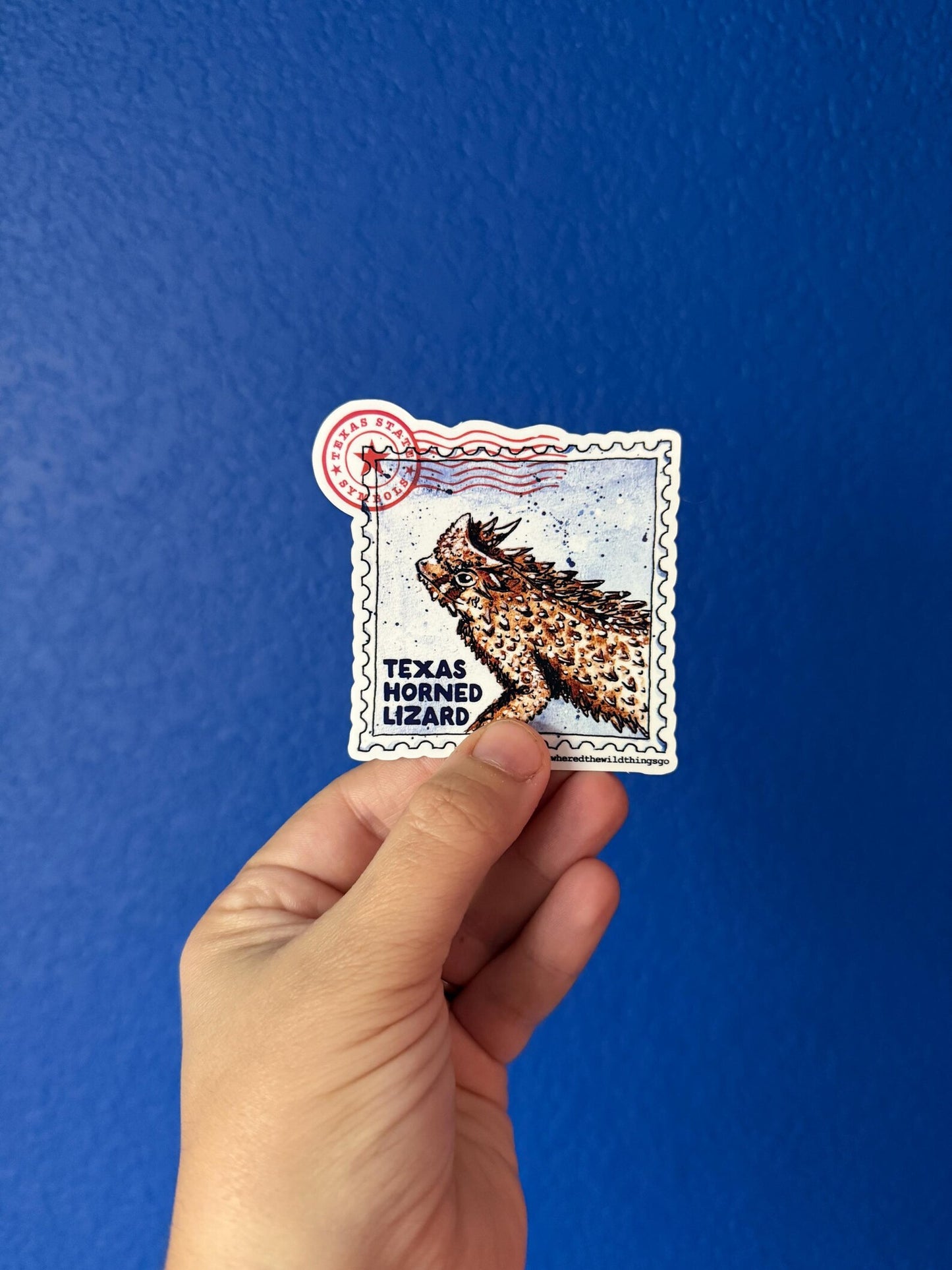 Where’d The Wild Things Go Texas Horned Lizard Sticker