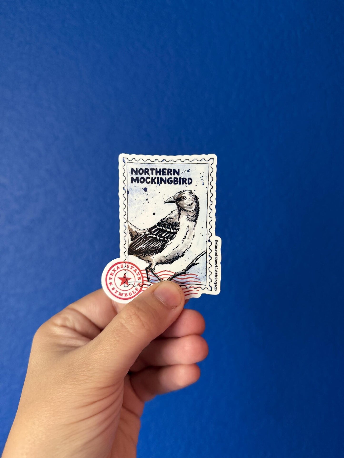 Where’d The Wild Things Go Northern Mockingbird Sticker