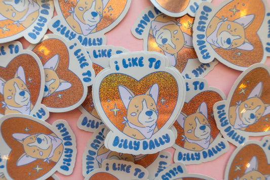 Jollie Ollie I Like to Dilly Dally Sticker