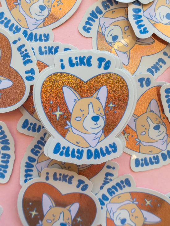Jollie Ollie I Like to Dilly Dally Sticker