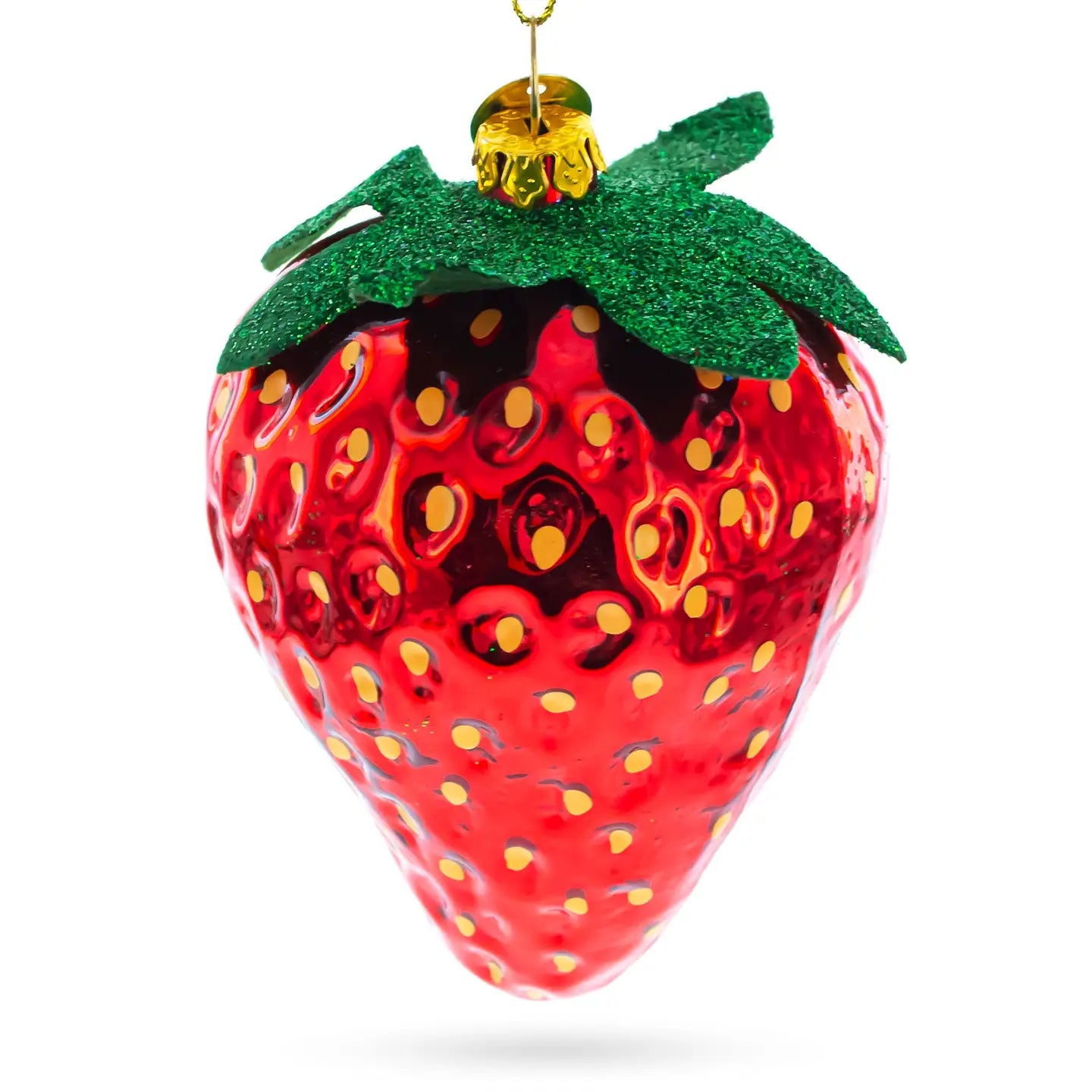 Strawberry Glass Ornament