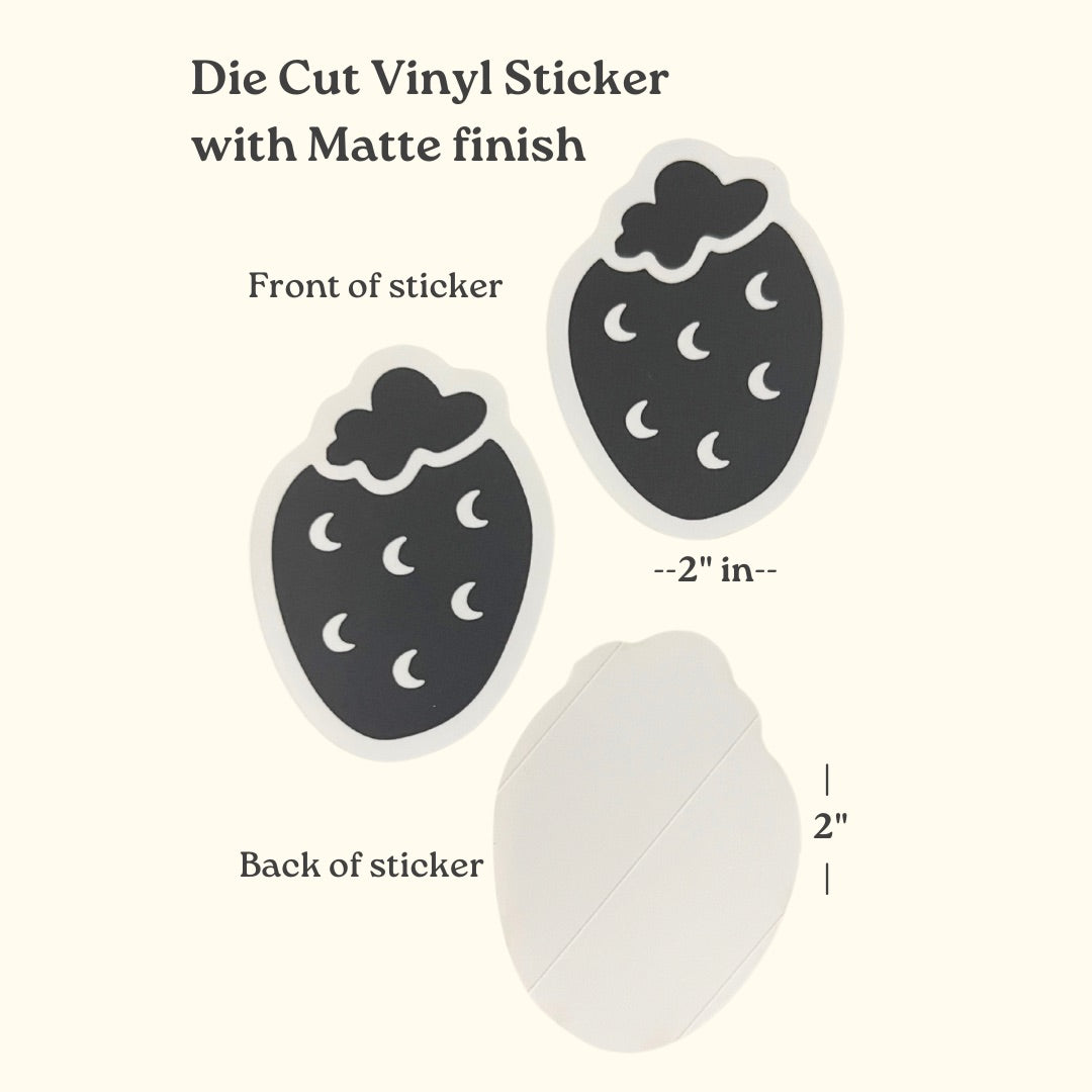 Moonrise Mindset Strawberry Moon Sticker