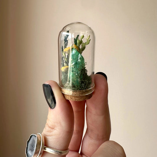 CA Studios Sunlight Crystal Terrarium Glass Cloche