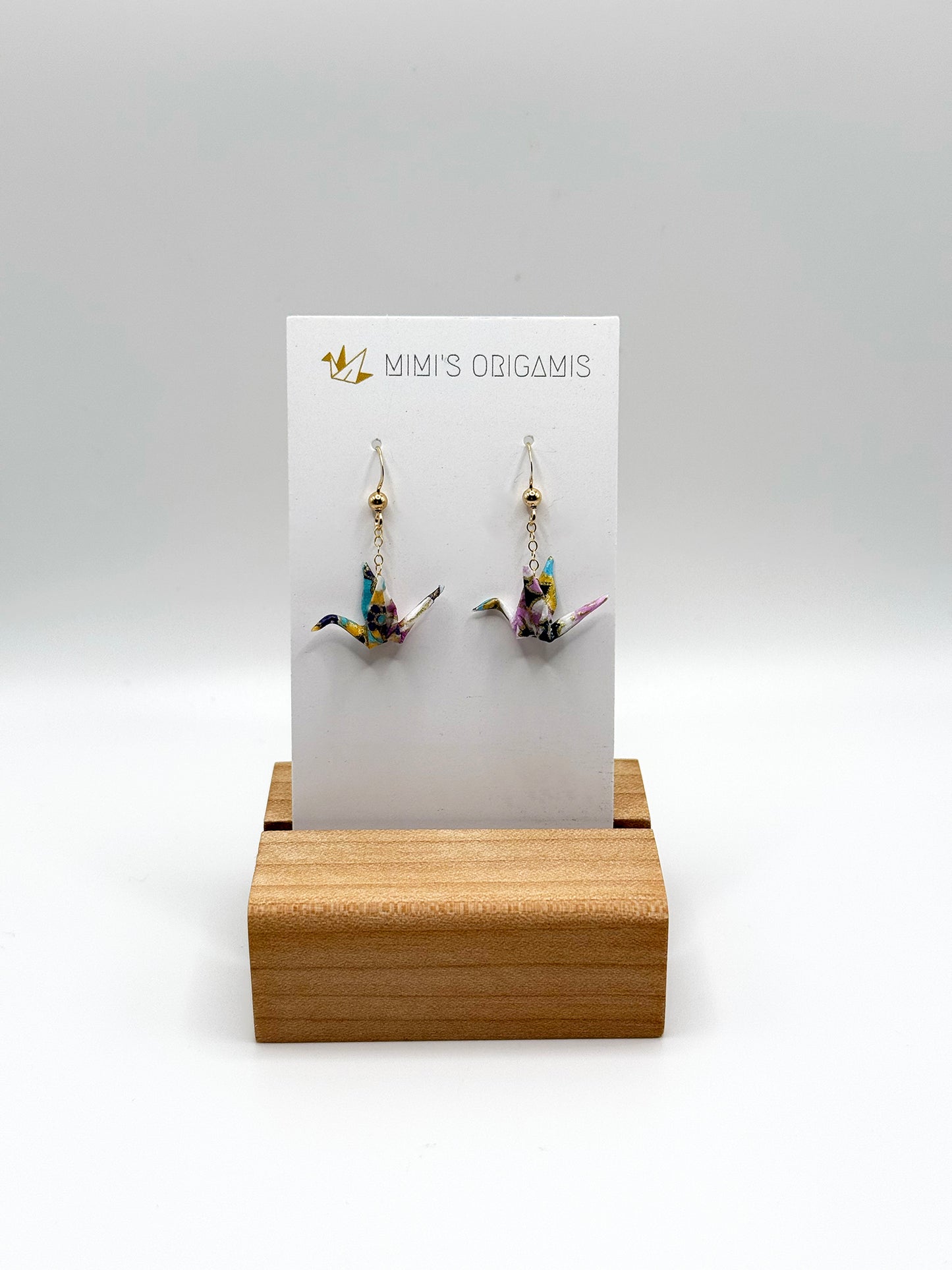 Mimi's Origamis Tiny Crane Earrings