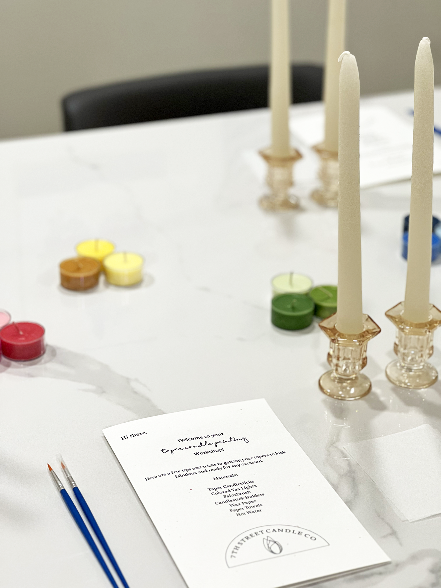 Holiday Taper Candle Painting Workshop 12.6.25
