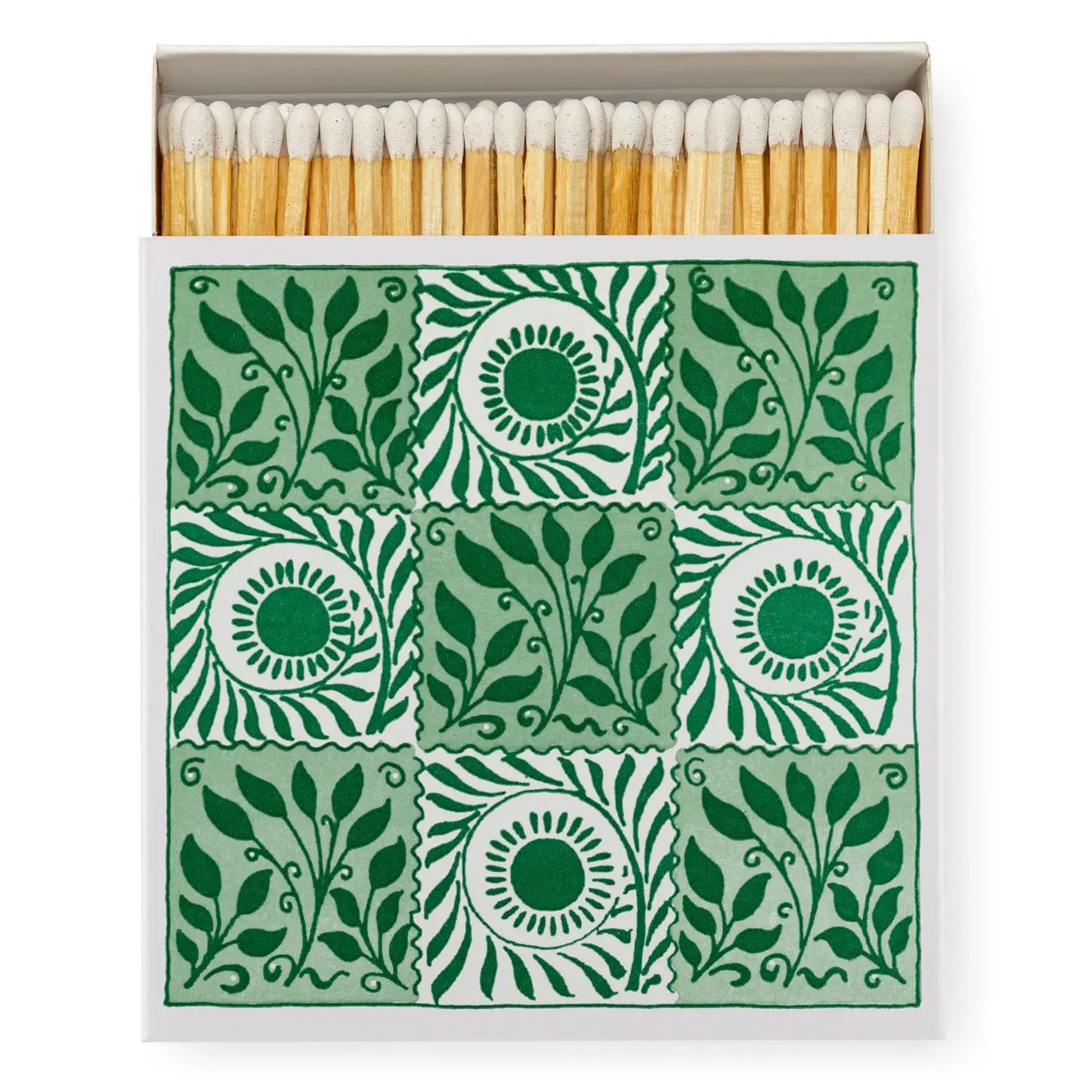 Archivist Gallery Square Matchbox : Green Tiles