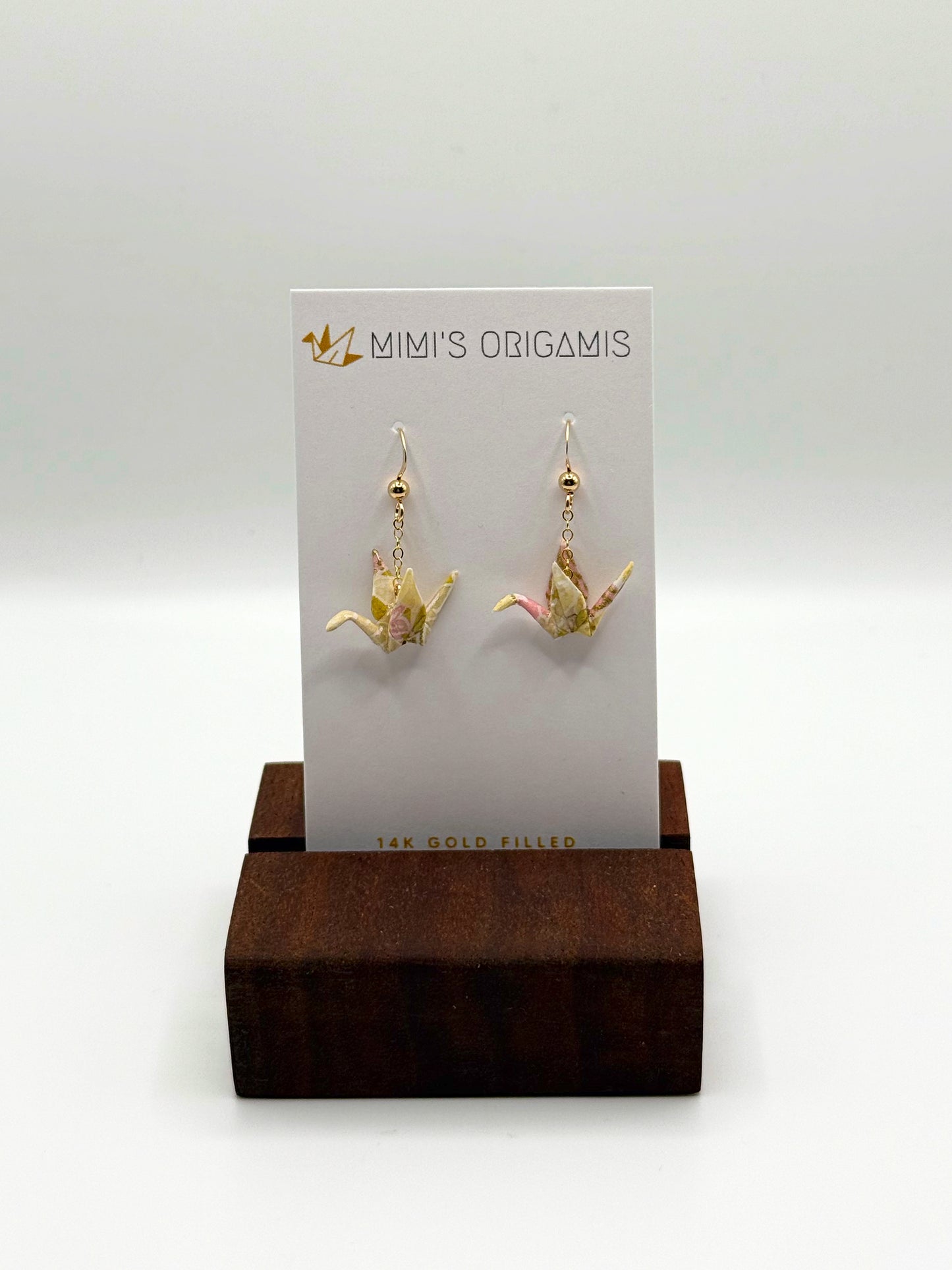 Mimi's Origamis Tiny Crane Earrings
