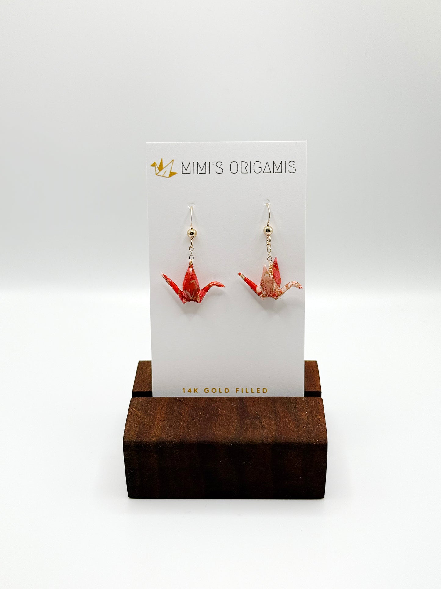 Mimi's Origamis Tiny Crane Earrings