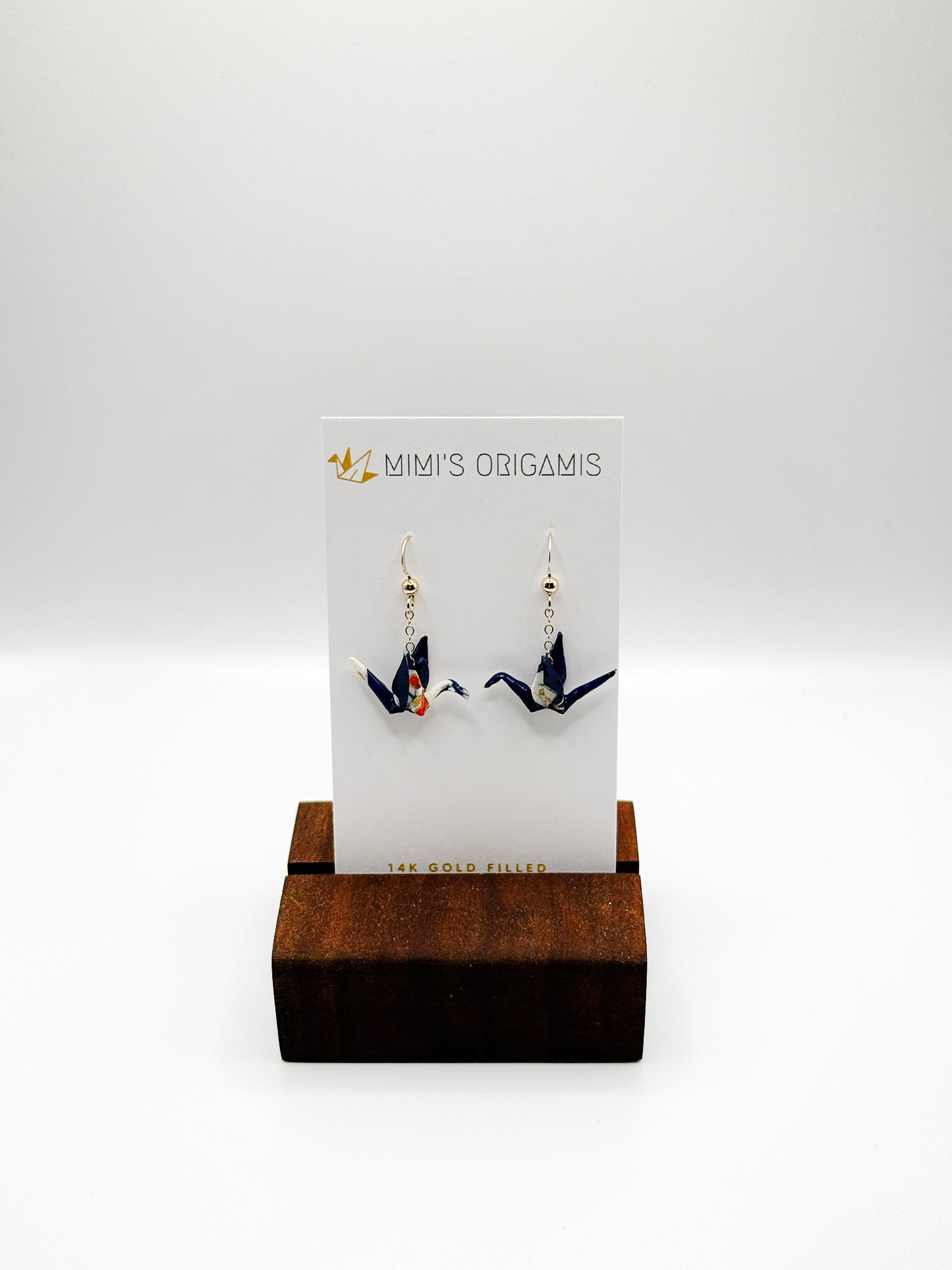 Mimi's Origamis Tiny Crane Earrings