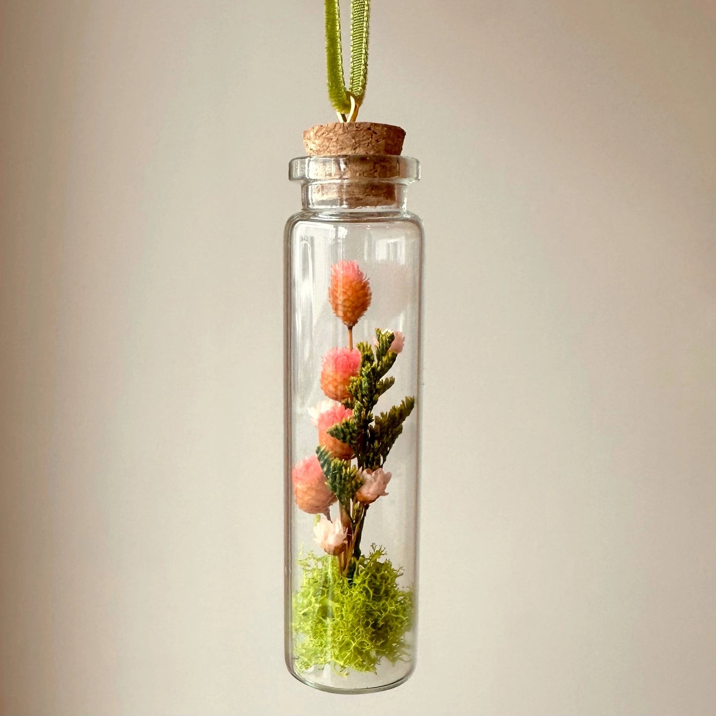 CA Studios Wildflower Terrarium Ornament Cork Jar