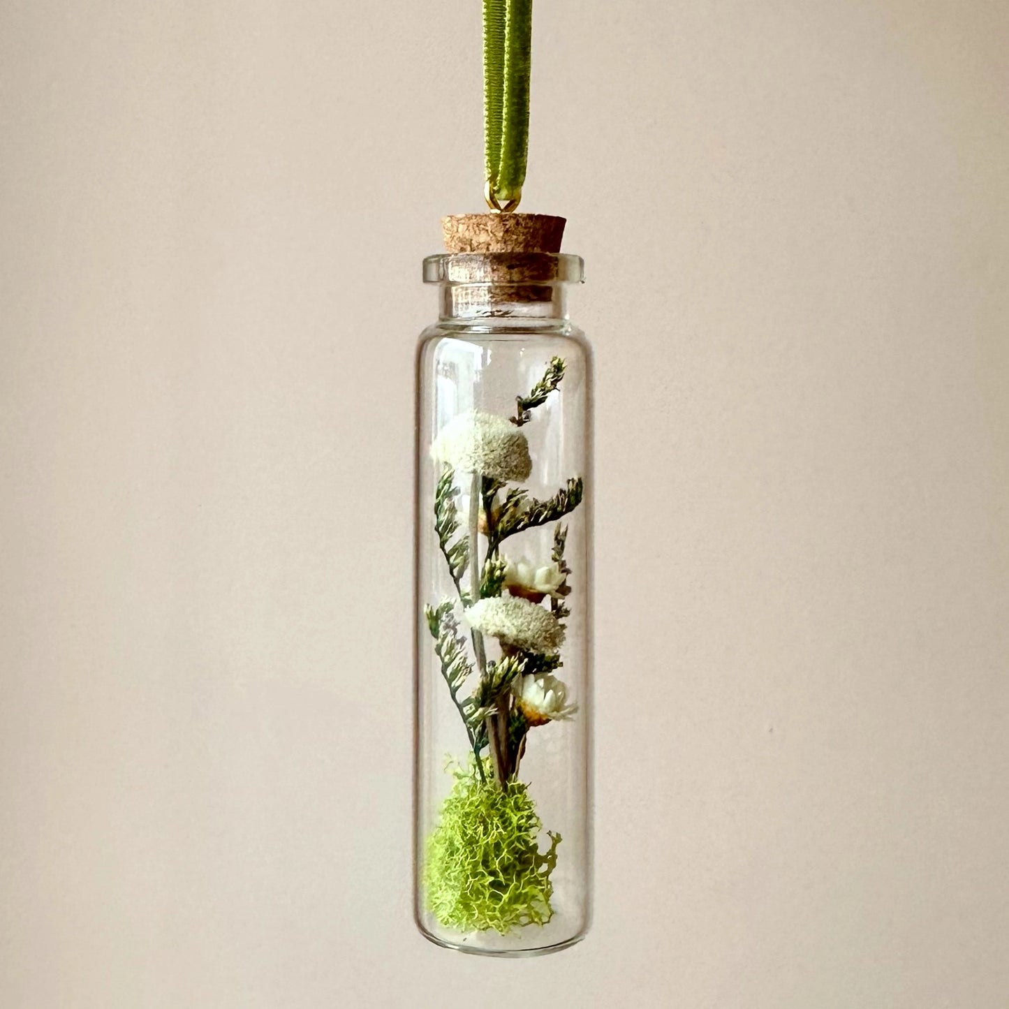 CA Studios Wildflower Terrarium Ornament Cork Jar
