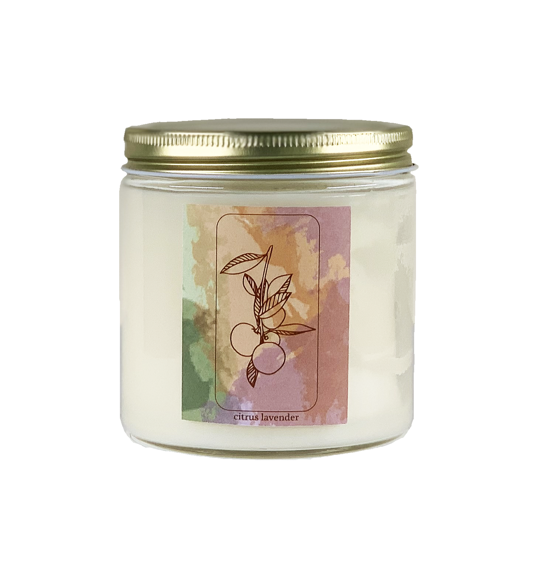 Citrus Lavender Candle hand-poured in Austin TX