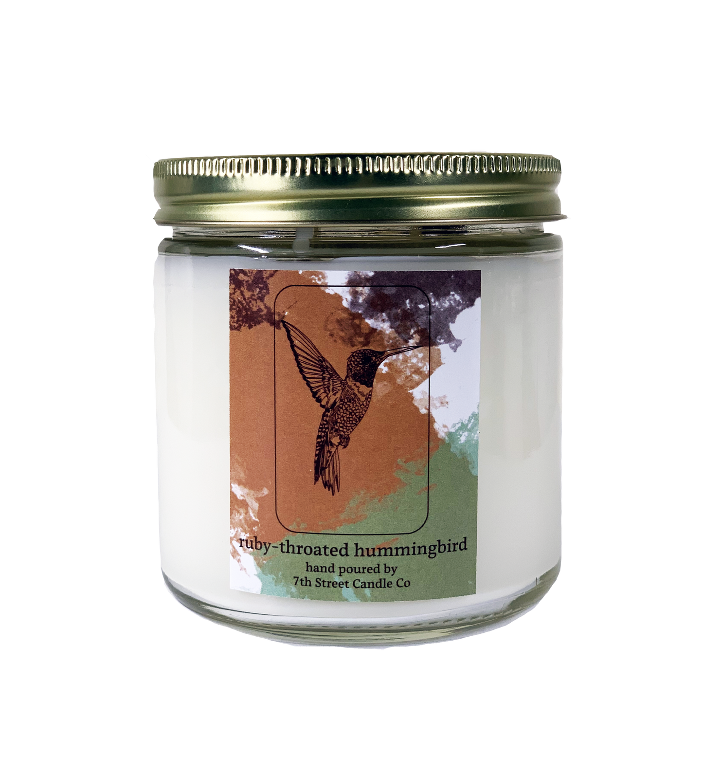 Ruby-Throated Hummingbird Candle